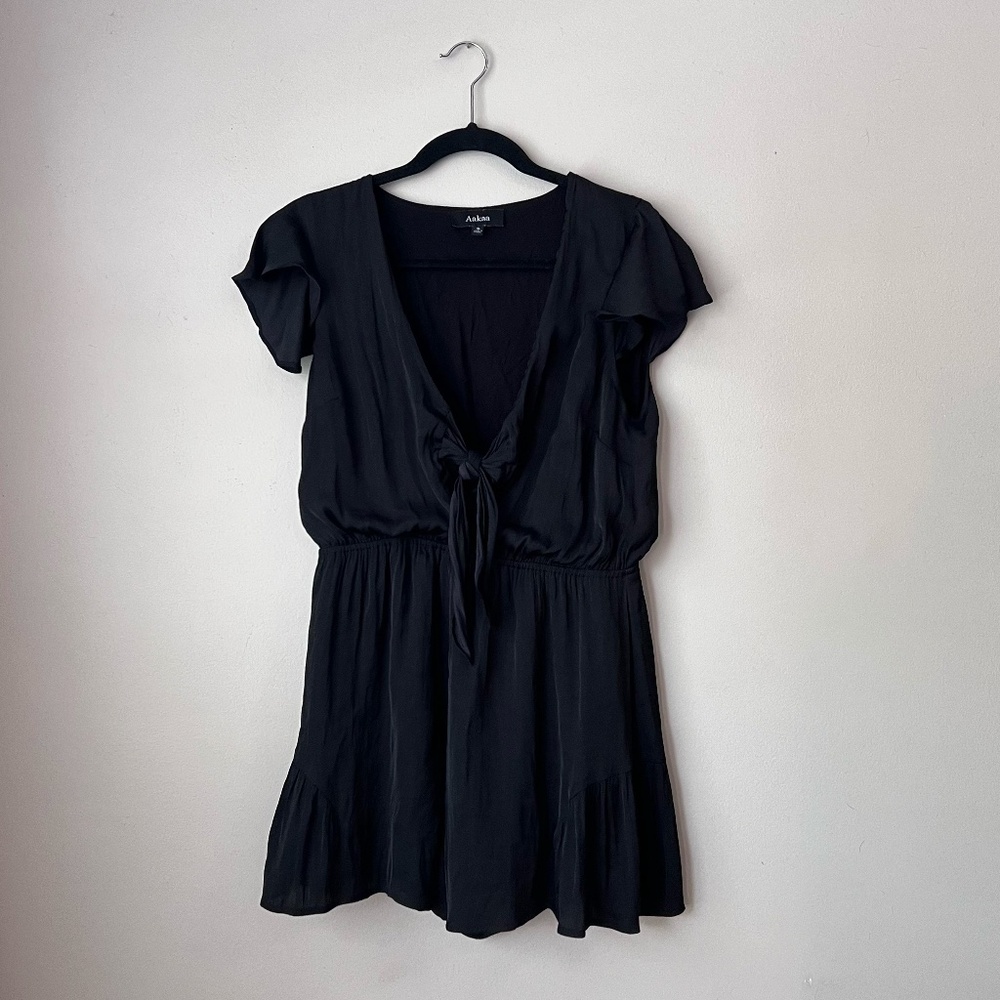 Black Tie Front Romper